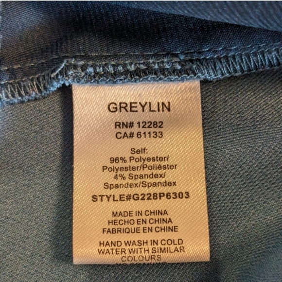 💙 Anthropologie Greylin Jacque High Rise Straight Leg Trousers, L - Picture 4 of 16